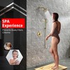 SUMERAIN Brushed Gold Shower System with 6 Settings Mode Filtered Hand Shower for Hard Water Regions - 2 of 4