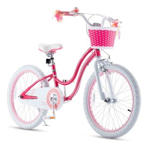 RoyalBaby Stargirl Children's Outdoor Bicycle, 20 Inch with Kickstand, Pink - 1 of 4