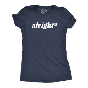 Womens Alright Cubed T Shirt Funny Nerdy Math Joke Tee For Ladies - Crazy Dog Women's T Shirt - 1 of 4
