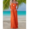 Imily Bela Womens Summer Off The Shoulder Strapless Bandeau Maxi Dress with Pockets - 3 of 3