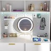 Aheaplus 48'' Vanity Desk with Charging Station and LED Light, Vanity Table with Drawer,  Shelves and Pegboard - 4 of 4
