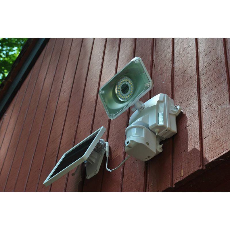 Maxsa Innovations Solar Powered Security Video Camera and Floodlight White, 6 of 7