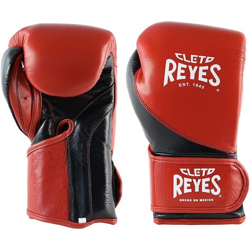 Cleto Reyes Hook and Loop Leather Training Boxing Gloves - Blue