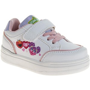 Sesame Street Girls' Elmo and Abby Cadabby Casual Sneakers. (Toddler/Little Kids) - 1 of 4