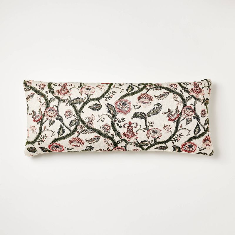 Woven Floral Throw Pillow - Threshold™ designed with Studio McGee, 1 of 13