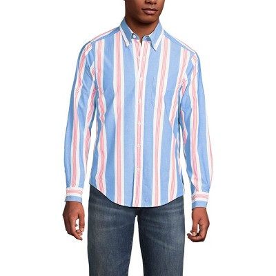 Lands' End Men's Traditional Fit Essential Lightweight Poplin Shirt