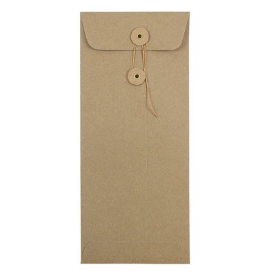 JAM Paper #10 Policy Envelopes w/Button and String Closure 4.125x9.5 BN 41266941