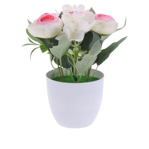 Unique Bargains Artificial Plants Hydrangea Tea Bud Plastic 3.74"x3.74"x7.87" 1 Pcs - 1 of 4