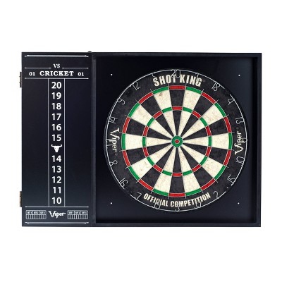 Viper Steadfast Black MDF Dartboard Set with Storage