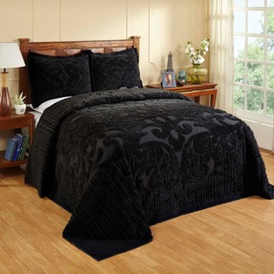 Ashton Collection 100% Cotton Soft & Breathable Chenille Tufted Luxurious Medallion Design Bedspread for All Seasons, Machine Washable - Better Trends - 1 of 3