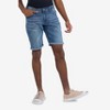 CULTURA Men's Roll Up Denim Shorts,Jean Shorts in LIGHT BLUE Size 28 - 4 of 4