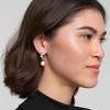Adornia 14k Gold Plated Deco Crystal and Freshwater Pearl Drop Earrings - 2 of 4