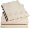 18"-24" Extra Deep Pocket, Double Brushed High End Microfiber Sheet Set by Sweet Home Collection® - image 3 of 4