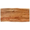 vidaXL Dining Table 43.3 in.x19.7 in.x29.9 in. Solid Wood Acacia - 4 of 4