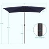 Sonkuki 10×6.5FT Rectangular Patio Umbrella with 200gsm Solution-Dyed Fabric - 3 of 4