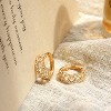 Cubic Zirconia Huggie Earrings 14k Gold Plated Tiny Earrings Small Huggie Hoop Earrings Simple Lightweight Hoops Gift for Women - 4 of 4