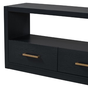 UNISOAR Stylish TV Stand with Ample Storage Grey/Black/Brown - 1 of 4