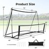 Costway 2-in-1 Portable Soccer Trainer with Carrying Bag to Enhance Soccer Passing Skill - 3 of 4