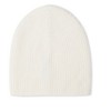 Style Republic Women’s 100% Pure Cashmere Fully Ribbed Beanie - Cream - 2 of 2