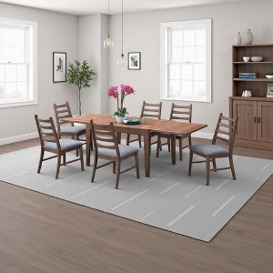 Royal Hampton Dining Table, 47-94 Inch Expandable Top, Scandinavian Walnut Brown - 1 of 1