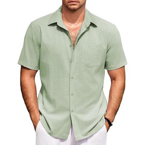 mens short sleeve dress shirts 100 cotton Amazon.com: Alimens & Gentle Mens Short Sleeve Dress Shirts Wrinkle Free  Solid Casual Button Down Shirts with Pocket, Black, Small : Clothing, Shoes  & Jewelry