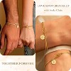 Gold Initial Bracelets for Women Girls Jewelry Gifts - Dainty Gold Plated Love Knot Letter A-Z Initial Bracelet Personalized - 4 of 4