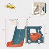 Toddler Slide for Toddlers Age 1-3 with Basketball Hoop and Swing, Baby Slide for Kids Ideal Gift, Indoor Outdoor Backyard Playground - 2 of 4
