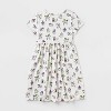 Girls' Adaptive 2pk Short Sleeve Halloween Dress - Cat & Jack™ Cream/Lavender - 2 of 4