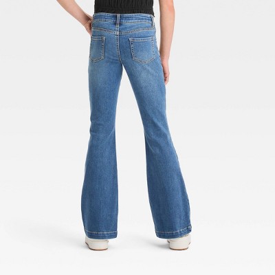 Girls' Lowrise Flare Jeans Art Class™ Medium Wash 14 Target
