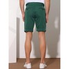 Lars Amadeus Men's Summer Pleated Front Stripes Business Dress Shorts - 3 of 4