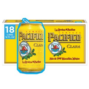 Pacifico Clara Mexican Lager Beer - 18pk/12 fl oz Cans - 1 of 4