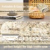 Area Rugs Large Boho Rugs Non Slip Soft Washable Rug Vintage Distressed Print Aesthetic Rug Oriental Retro Accent Carpet Dining Room Dorm - 4 of 4