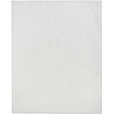 Well Woven Faux Rabbit Fur Shag Super Soft Mat Area Rug