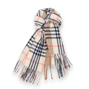 Anna-Kaci Women's Classic Plaid Cashmere-Feel Scarf with Fringed Edges 78.5×24 Inches - 1 of 4