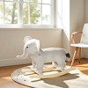 Mshliw Kids Plush Elephant Rocking Horse Ride-On Toy with Realistic Sounds, Soft Seat & Wooden Base for Toddlers Age 2–4 Years, Halloween gift - 2 of 4