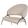 NicBex Velvet Accent Chair,Upholstered Living Room Chairs with High Backrest and Metal Legs,Modern Armchair,Accent Chairs for Living Room - 2 of 4