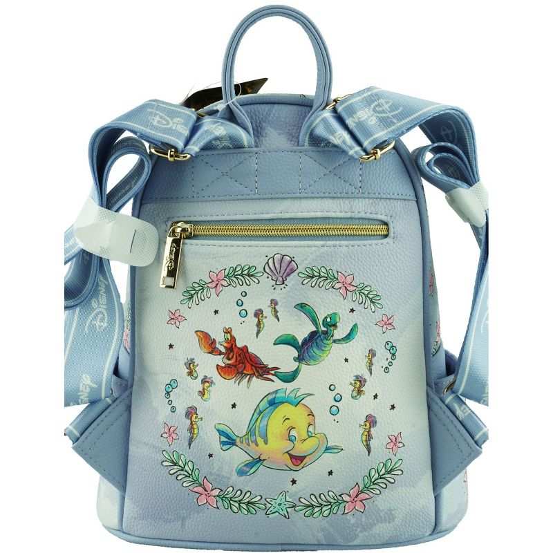 The Little Mermaid - Ariel WondaPop 11" Vegan Leather Fashion Mini Backpack, 2 of 8