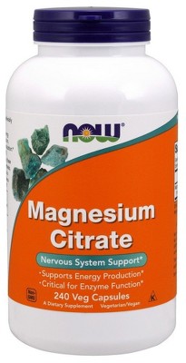Magnesium Citrate by Now Foods  -  240 VegCap