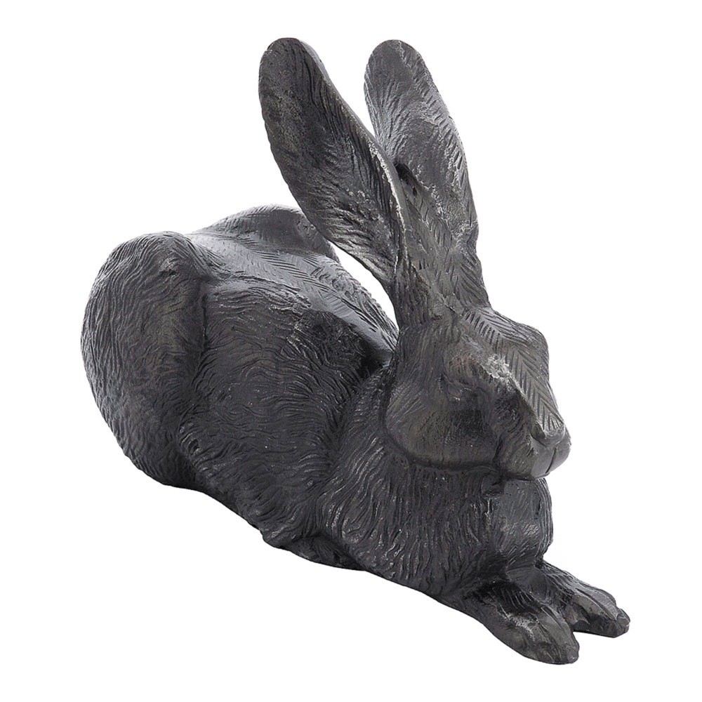 Photos - Other Decoration Achla Designs Rabbit Outdoor Garden Lawn Statue Charcoal: Cast Aluminum An