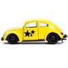 1959 Volkswagen Beetle Yellow with Black Graphics & Boxing Gloves Accessory "Punch Buggy" Series 1/32 Diecast Model Car by Jada - 4 of 4