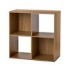 4-Cube Storage Organizer Bookshelf -stylish Storage Organizer Book Case for Home Bedroom Office, Easy Assembly, Modern Bookcase - 4 of 4