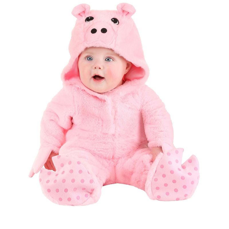 HalloweenCostumes.com Snuggly Pig Infant Costume, 1 of 4