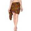 LA LEELA Women's Summer Bikini Wraps Beach Wrap Cover up Sarong Skirt Swimsuit Swimwear Cover Ups for Women One Size Short Blue Parrot, Red - 3 of 4