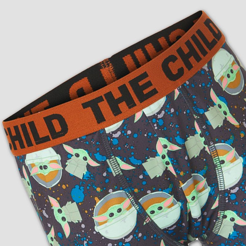 Boys' Star Wars Baby Yoda 4pk Underwear, 4 of 5
