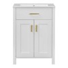 24" Bathroom Vanity With Sink, Bathroom Cabinet With Tip-Out Drawer Storage Doors, Adjustable Shelf - 3 of 4