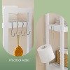 Maximize Bathroom Space: Versatile 3-Tier Over-The-Toilet Organizer with Adjustable Shelves and Bamboo Finish - 4 of 4