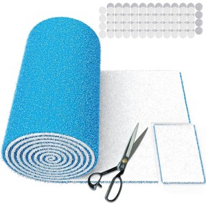 UBeesize Air Vent Filters, 120" x 12" Cut to Size Air Filter Material (50+ Filters), MERV 8 Triple Vent Filter Kit With 48PCs Adhesive Hook Tape - 1 of 1