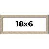 PosterPalooza | 18x6 Thin Barnwood Picture Frame, UV Acrylic, 2 Finishes - Grey and Black - 2 of 4
