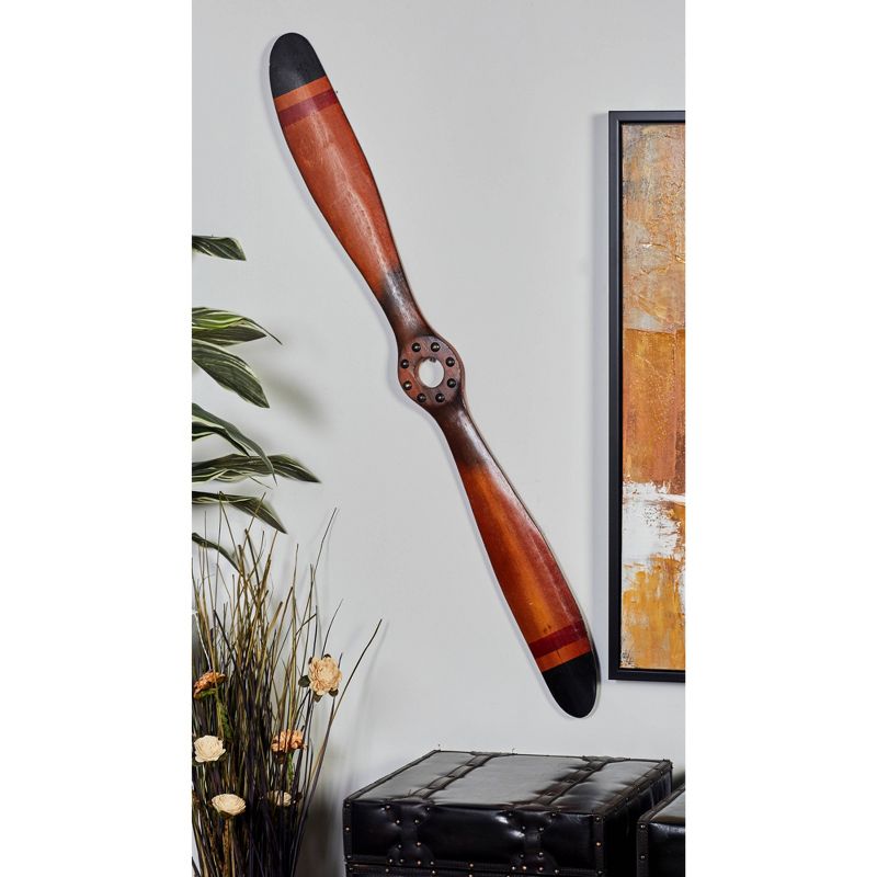 Vintage Reflections Cherry Wood Finish Antique-Style Airplane Propeller (48") - Olivia & May, 3 of 22