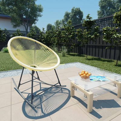 VidaXLOutdoor Acapulco Chair Poly Rattan Beige